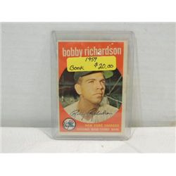 1959 TOPPS #76 BASEBALL CARD BOBBY RICHARDSON