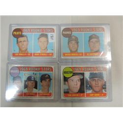 LOT 4 1969 TOPPS TEAM ROOKIE CARDS: HOUSTON, BRAVE