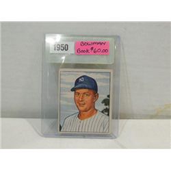 1950 BOWMAN #215 BASEBALL PLAYER CARD ED LOPAT