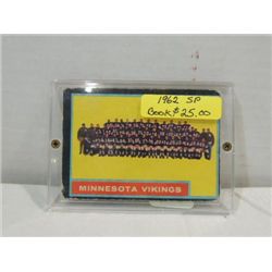 1962 TOPPS #101 FOOTBALL TEAM CARD VIKINGS