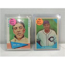 1960 #16 & 1961 #117 FLEER BASEBALL GREATS CARDS