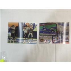 LOT 2 FOOTBALL ACTION MOTION CARD RANDY MOSS &