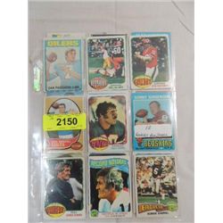LOT 18 1971 TO 76 TOPPS FOOTBALL PLAYER CARDS