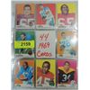 Image 1 : LOT 44 1969 TOPPS FOOTBALL PLAYER CARDS