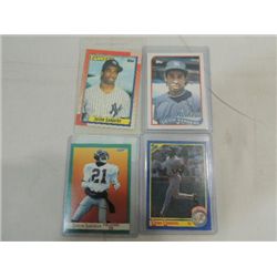 LOT 4 ALL DEION SANDERS (3) BASEBALL, 1 FOOTBALL