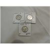 LOT 3 1926-D, 28-D, 29-D (F) STANDING LIB QUARTERS