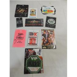 LOT 9 2004 TO 2006 BACK STAGE ACCESS PASSES WITH