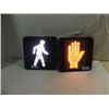 12X12 SET OF 2 G.E. L.E.D. HALT & WALK SIGNS
