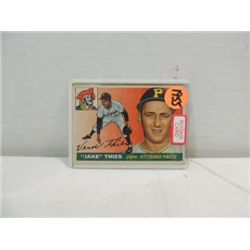 1955 TOPPS #12 BASEBALL ROOKIE CARD JAKE THEIS
