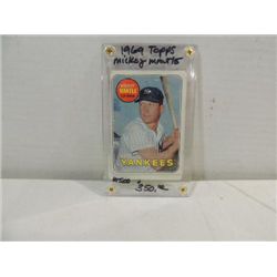 1969 TOPPS #500 BASEBALL PLAYER CARD MICKEY MANTLE