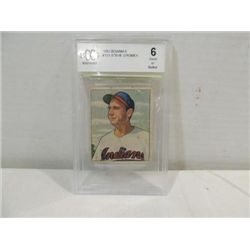 1950 BOWMAN #131 GRADE BASEBALL CARD STEVE GROMEK