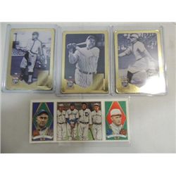 LOT 3 COOPERTOWN METAL BASEBALL CARDS: BABE RUTH,