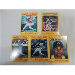 1988 SCORE SET 5 OF 5 BASEBALL CARD REGGIE JACKSON