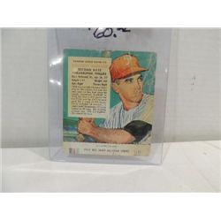 1955 RED MAN #15 BASEBALL CARD GRANNY HAMNER