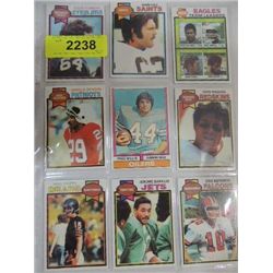 LOT 9 1979 TOPPS FOOTBALL PLAYER CARDS