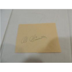 AL SIMMONS CUT SIGNATURE AUTOGRAPH - Q.J.