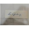 Image 1 : LOU GEHRIG CUT SIGNATURE AUTOGRAPH
