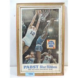 13X20 BREWERIANA PABST BLUE RIBBON FRAMED PRINT