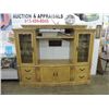 Image 2 : VINTAGE FRENCH PROVINCIAL OAK ENTERTAINMENT CENTER