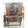 Image 1 : VINTAGE BERKEY FURNITURE CO WALNUT CHINA HUTCH
