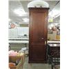 Image 1 : ANTIQUE MAHOGANY LINEN CLOSET CABINET 10' CEILINGS