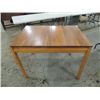 Image 1 : VINTAGE 58X30 WALNUT & MAPLE KITCHEN TABLE