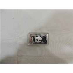 GERMAN SILVER 1 OUNCE BISON BAR