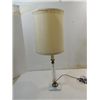 Image 1 : VINTAGE 28"H MARBLE & BRASS END TABLE LIGHT