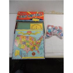 LOT 2 (1) 1952 PARKER BROTHERS STATE CAPITOL GAME
