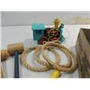 Image 2 : HUGE SELECTION VINTAGE ALL WOOD TOYS: PEGS, RINGS,