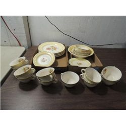 LOT 32 VINTAGE FRENCH SAXON CHINA POPPY PATTERN