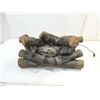 Image 2 : HAND CRAFTED FROM PINE LIGHTED FIREPLACE INSERT