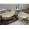 Image 2 : HUGE LOT VINTAGE CERAMIC CANNISTERS & BOWLS, PLUSH