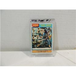 1976 TOPPS #1 BASEBALL PLAYER CARD HANK AARON