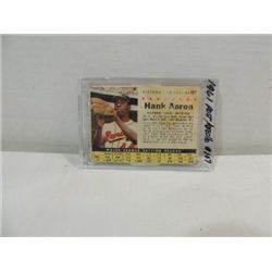 1961 POST CEREAL #107 BASEBALL CARD HANK AARON