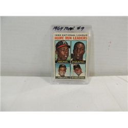 1964 TOPPS #9 BASEBALL RUN LEADER CARD