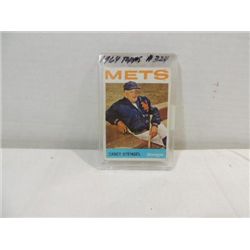 1964 TOPPS #324 BASEBALL PLAYER CARD CASEY STENGEL