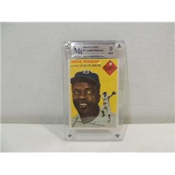 1954 SI TOPPS #10  BASEBALL CARD JACKIE ROBINSON