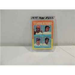 1975 TOPPS #622 BASEBALL ROOKIE OUTFIELDERS CARD
