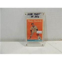 1958 TOPPS #393 BASEBALL PLAYER CARD TONY KUBEK
