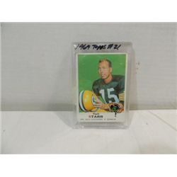 1969 TOPPS #21 FOOTBALL PLAYER CARD BART STARR