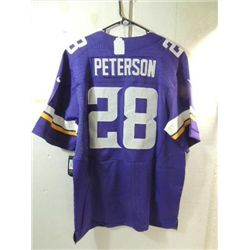 NIKE ON FIELD VIKINGS JERSEY #28 PETERSON