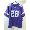 Image 2 : NIKE ON FIELD VIKINGS JERSEY #28 PETERSON