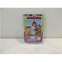 1975 TOPPS #228 BASEBALL PLAYER CARD GEORGE BRETT
