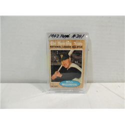 1962 TOPPS #391 BASEBALL CARD BILL MAZEROSKI