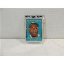 1961 TOPPS #424 BASEBALL PLAYER CARD HANK AARON