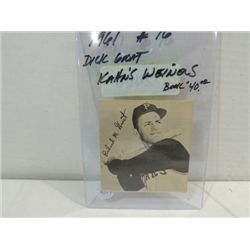 1961 KAHN'S WEINERS #16 BASEBALL CARD DICK GROAT