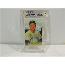 1954 BOWMAN #65 BASEBALL PLAYER CARD MICKEY MANTLE