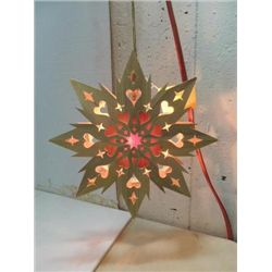 KRON LUME WOOD DECORATIVE STAR LIGHT - NEW