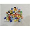 Image 1 : LOT 55 VINTAGE MARBLES: VITRO, CORK SCREWS CAT EYE